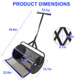 Compost Spreader Peat Moss Spreader With Upgrade T Shaped Handle For Planting Seeding Durable Lightweight Metal Mesh Spreader For Lawn Garden Care Manure Spreaders Black Black Iron