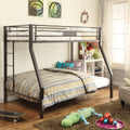 Sandy Brown Bunk Bed Box Spring Not Required Twin Brown Metal Bedroom Contemporary Metal