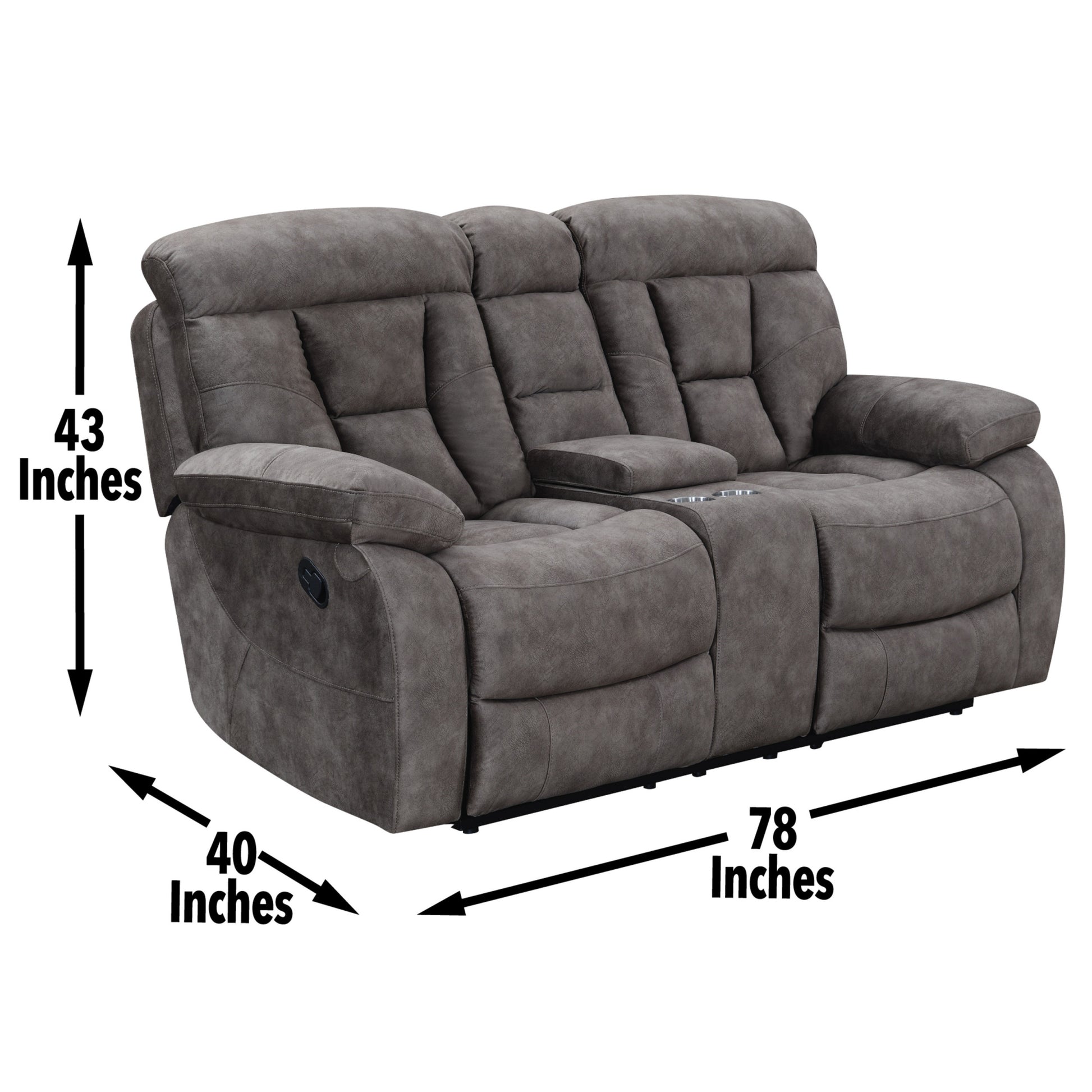 Bogata Sofa And Loveseat Set Dark Gray Dark Gray Wood 5 Seat