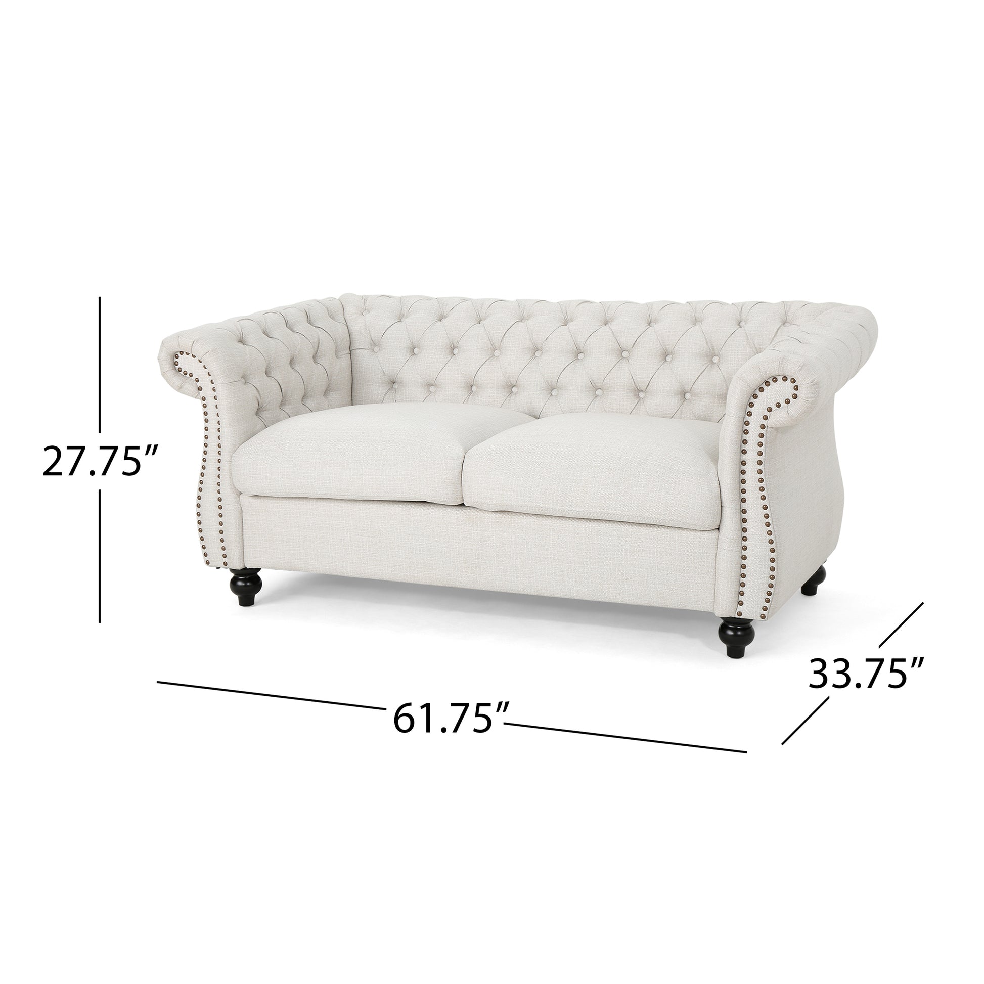 Seat Sofa Beige Fabric