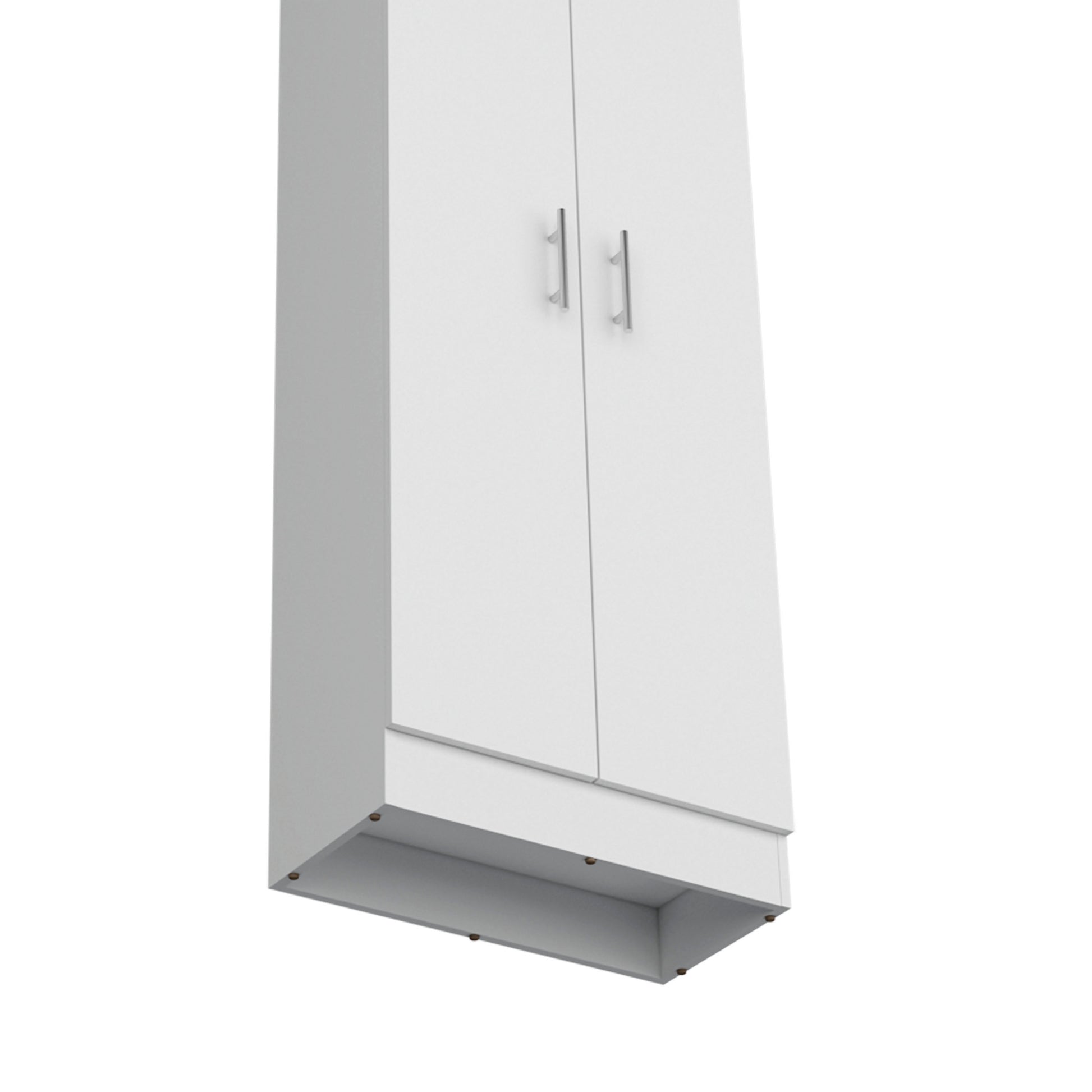Dawson Pantry Cabinet With Sleek 5 Shelf Storage White White Kitchen Contemporary Pine Particle Board Engineered Wood