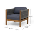 Laurel Club Chair Teak Acacia Wood