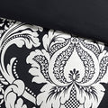 7 Piece Cotton Printed Comforter Set Black King King Black Polyester