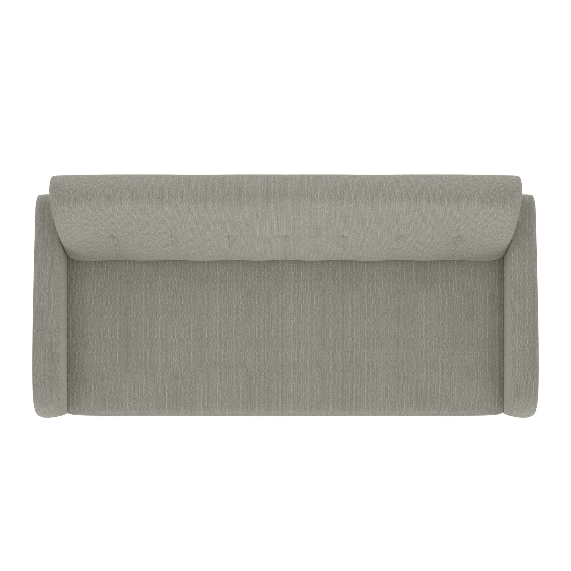 The Charlie Sofa Gray Poplar Polyester 3 Seat