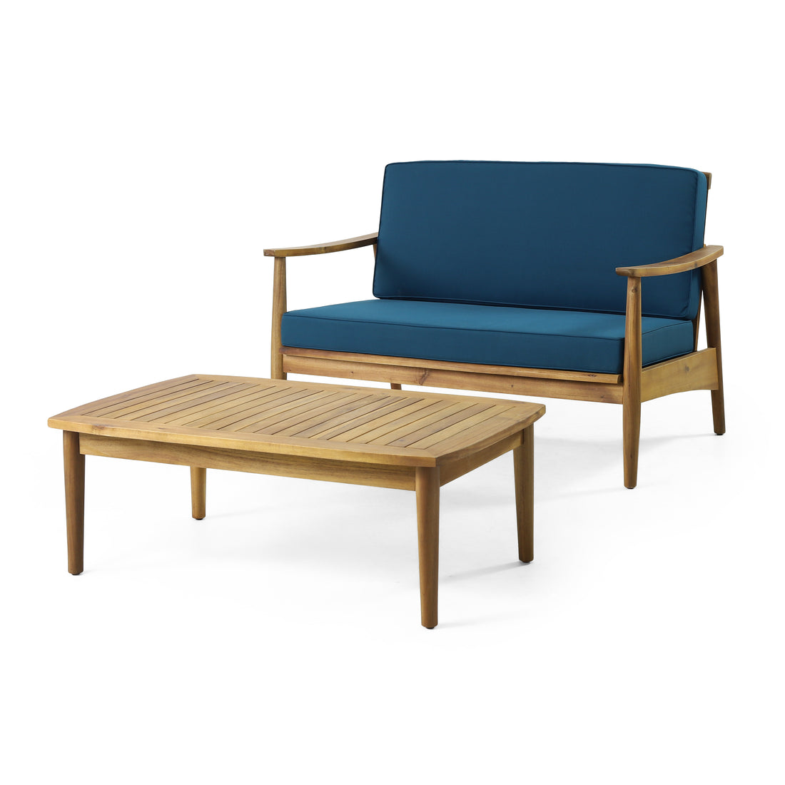 Willowbrook Seat Coffee Table Teak Acacia Wood