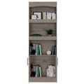 Durango Bookcase, Three Shelves, Double Door Cabinet Freestanding 3 4 Shelves Beige Primary Living Space Modern Mdf Engineered Wood