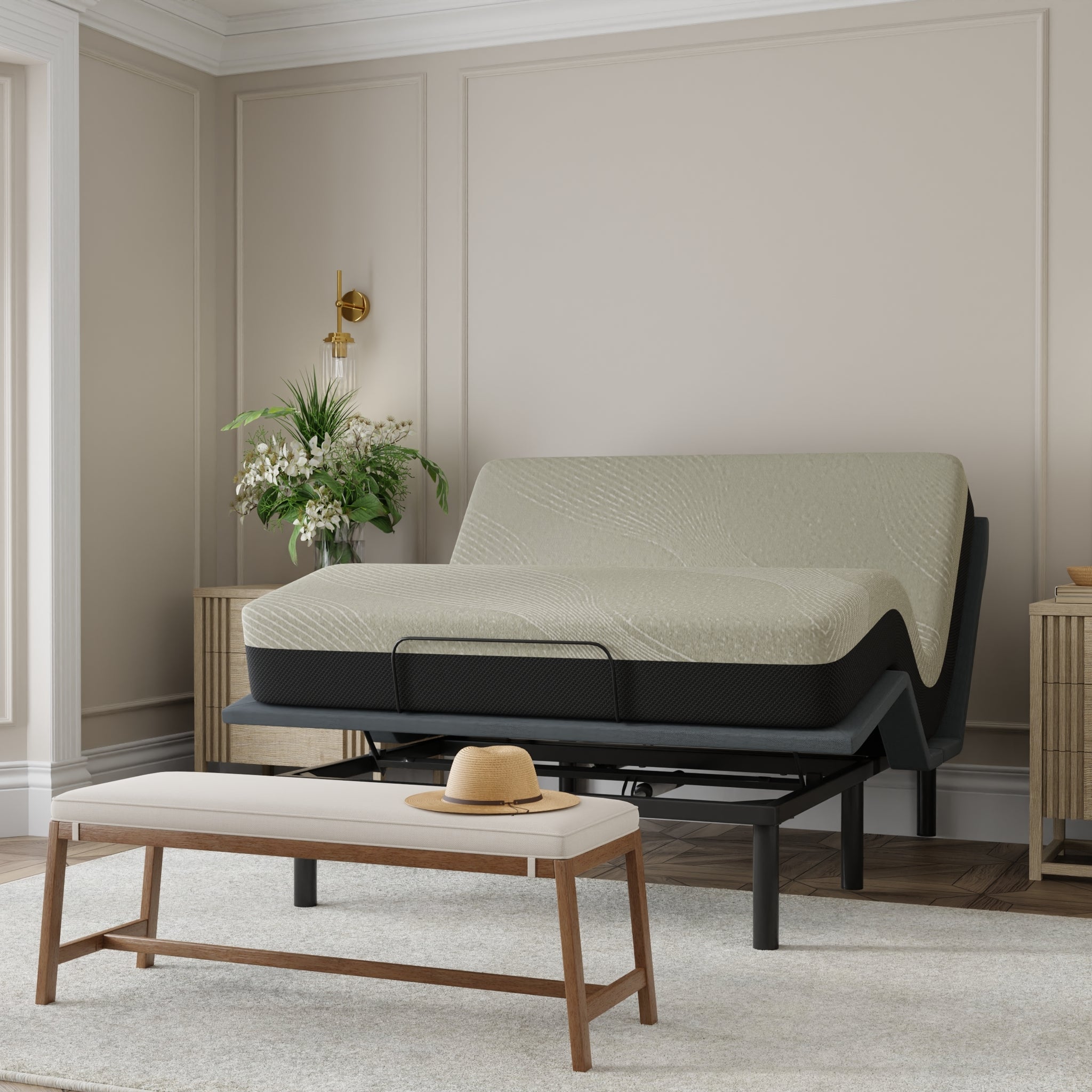 Gel Comfort 12" Full Soft Mattress Black Gray Foam Full