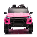 24V10A Two Seater Kids Ride On Electric Pickup, Kids Ride On Toy W Parents Remote Control,4Wd 800W Motors,Two Safety Belts,High Gate Safety Design,Usb,Bluetooth, Speed 2.49 3.73Mph For Kids Aged 3 . Rose Red 50 99 Lbs Polypropylene