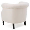 Akira Club Chair Beige Fabric