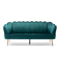 3 Seater Sofa Teal Velvet