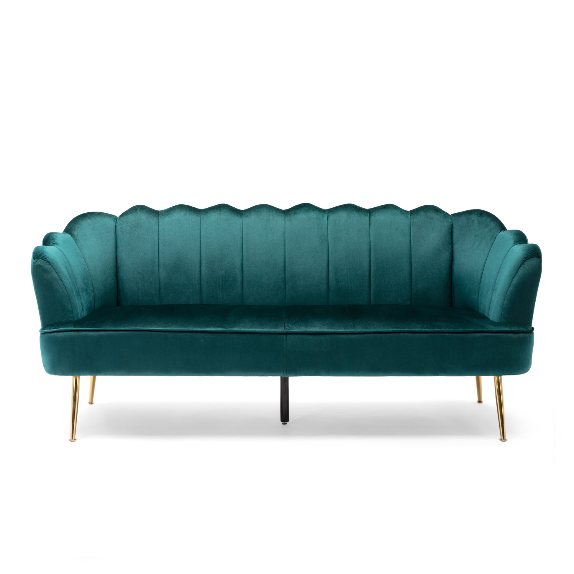 3 Seater Sofa Teal Velvet