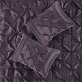 7 Piece Tufted Comforter Set Plum King King Plum Polyester
