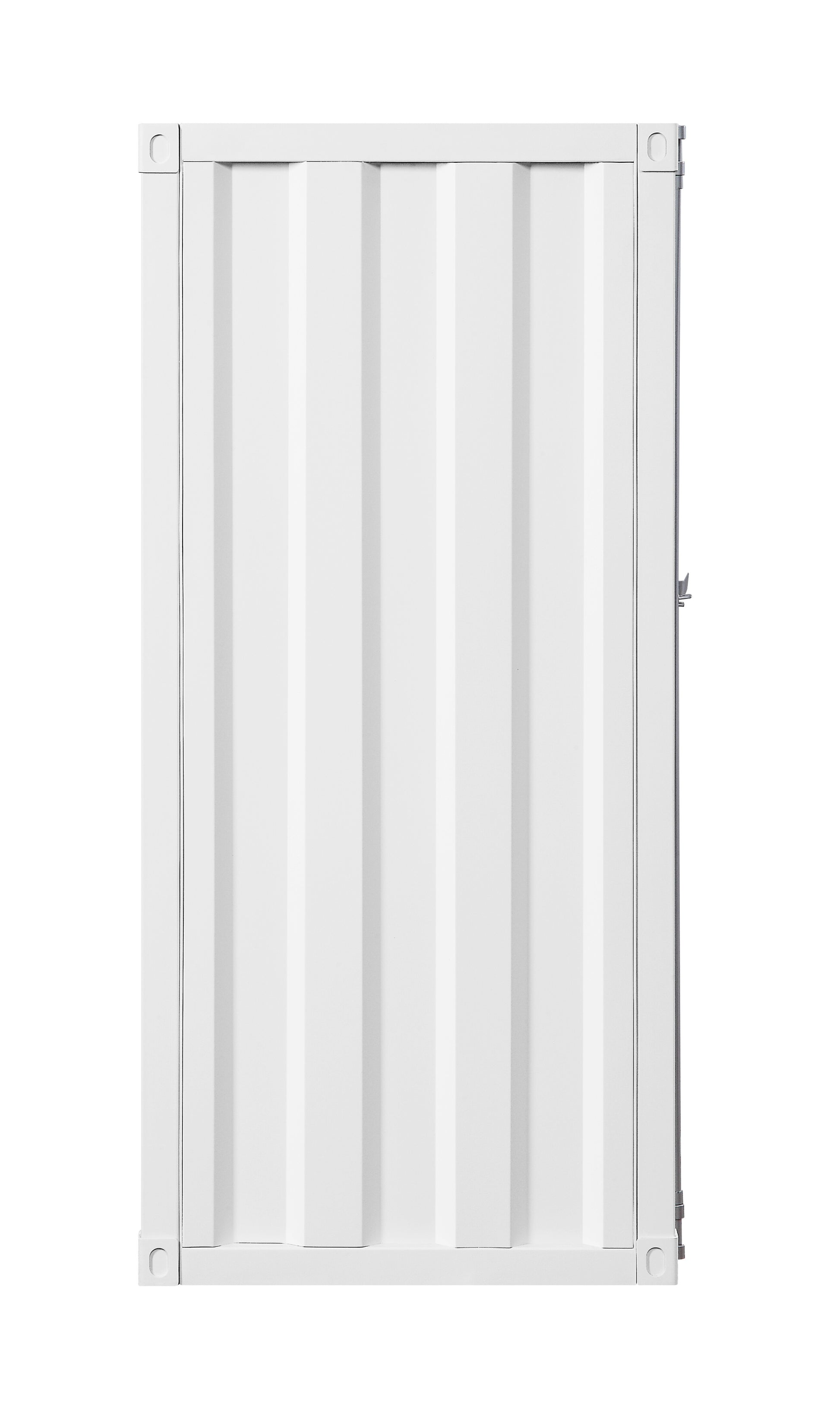 White 1 Door Chest With Container Lock White Bedroom Metal