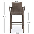 Littleton Barstool Brown Iron