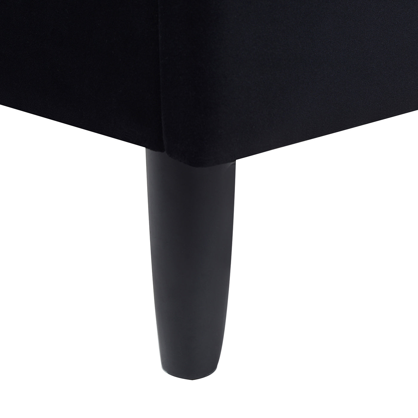 Aspen Vertical Tufted Headboard Platform Bed Set, King, Anthracite Black Velvet Box Spring Not Required King Anthracite Wood Foam Velvet Velvet