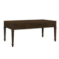 Fluted 2 Drawer Coffee Table Brown Mdf