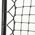 Soozier Soccer Rebounder Net, 3' X 3', Angle Adjustable Portable Training Goal Net With Quick Folding Design, Sturdy Metal Tube Black Plastic