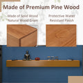 72'' Fireplace Mantel Wooden Wall Mounted Floating Shelf 8