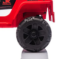 12V Kids Ride On Electric Truck Car W Parents Control,2Wd,Four Wheel Suspension,Early Education Function,Adjustable Volume,Usb,Mp3,Bluetooth,Microphone Jack,Power Display,Led Lights For Kids Aged 3. Red Polypropylene