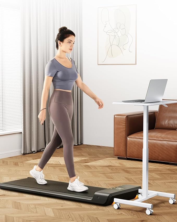 Standing Desk Small Rolling Desk With Lockable Wheels, Mobile Stand Up Desk Adjustable Height, Portable Laptop Desk, Small Computer Standing Table Sit Stand White White Metal & Wood