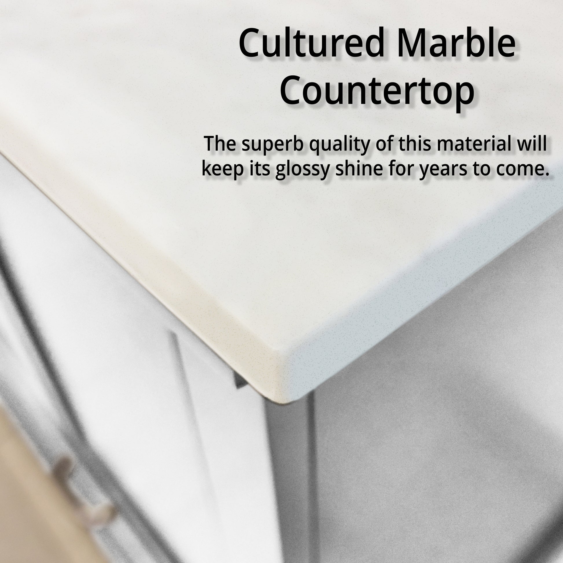 White Double Bath Vanity 80 In. W X 22 In. D, Cultured Marble Top, And Faucet Set White Plywood Wood