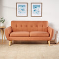 Sofa Burnt Orange Fabric