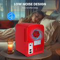 4L Portable Mini Fridge Warmer And Cooler Six 12Oz Cans Compact Refrigerator, 100% Freon Free & Eco Friendly, 4 L, Red Red Plastic