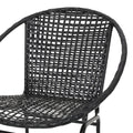 Java Chair Set Of 2 Black Pe Rattan Iron