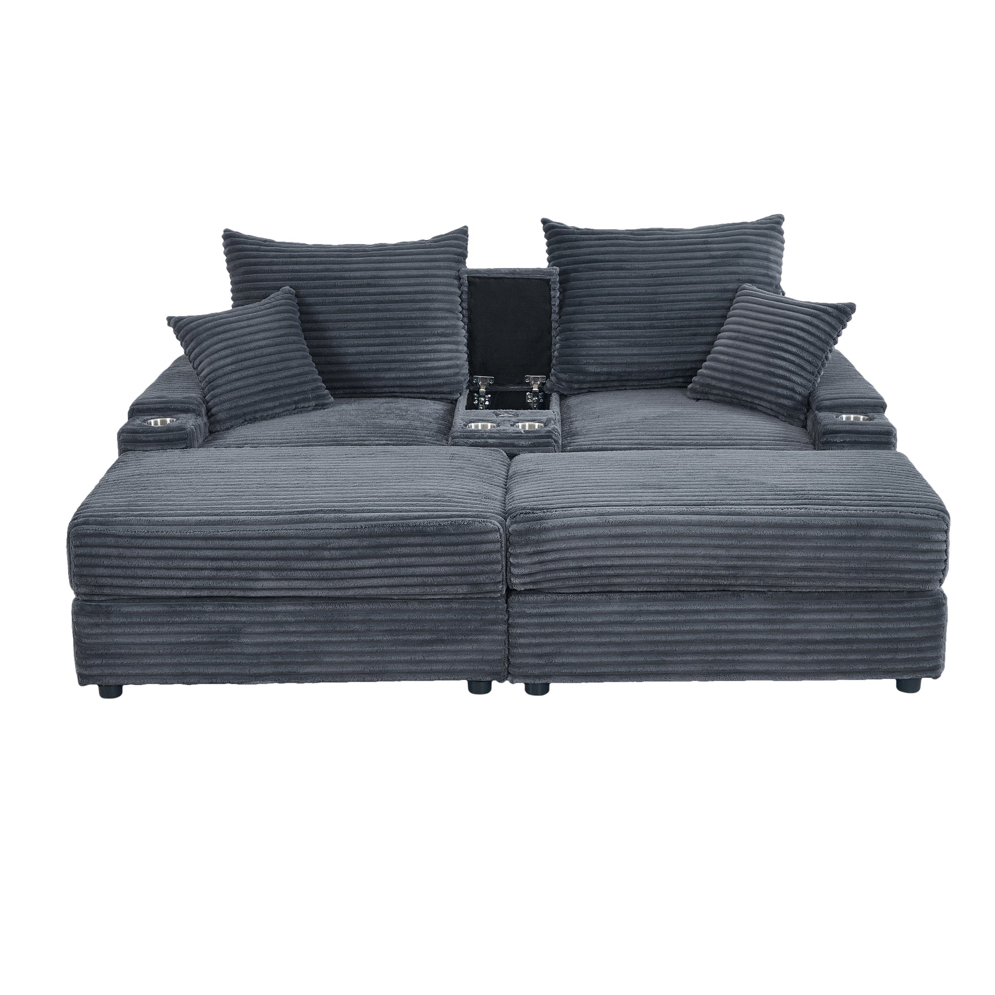 Seat Grey Grey Plywood 2 Seat