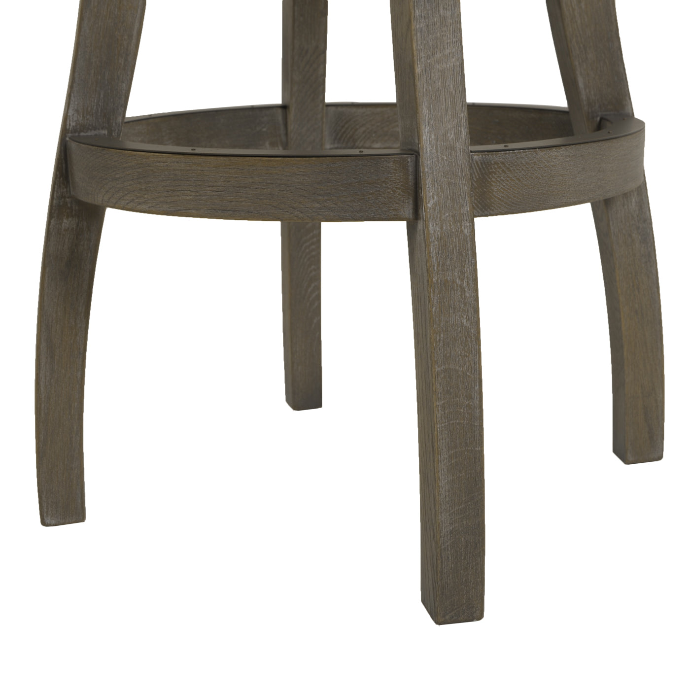 Williams 31 Swivel Bar Stool With Armrests, Heathered Grey Linen Gray Foam Linen