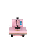 15X15 Manual Heat Press Machine With Slide Out Base Pink Aluminium