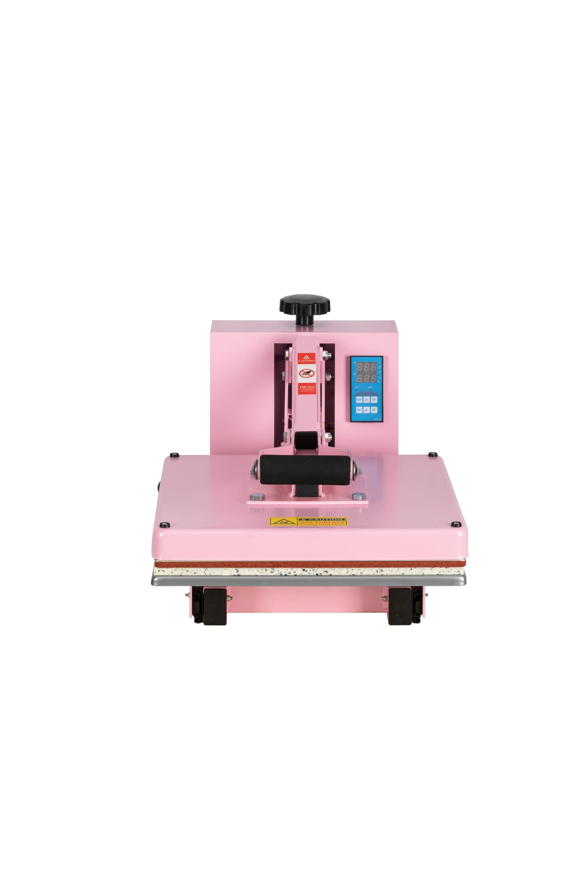 15X15 Manual Heat Press Machine With Slide Out Base Pink Aluminium