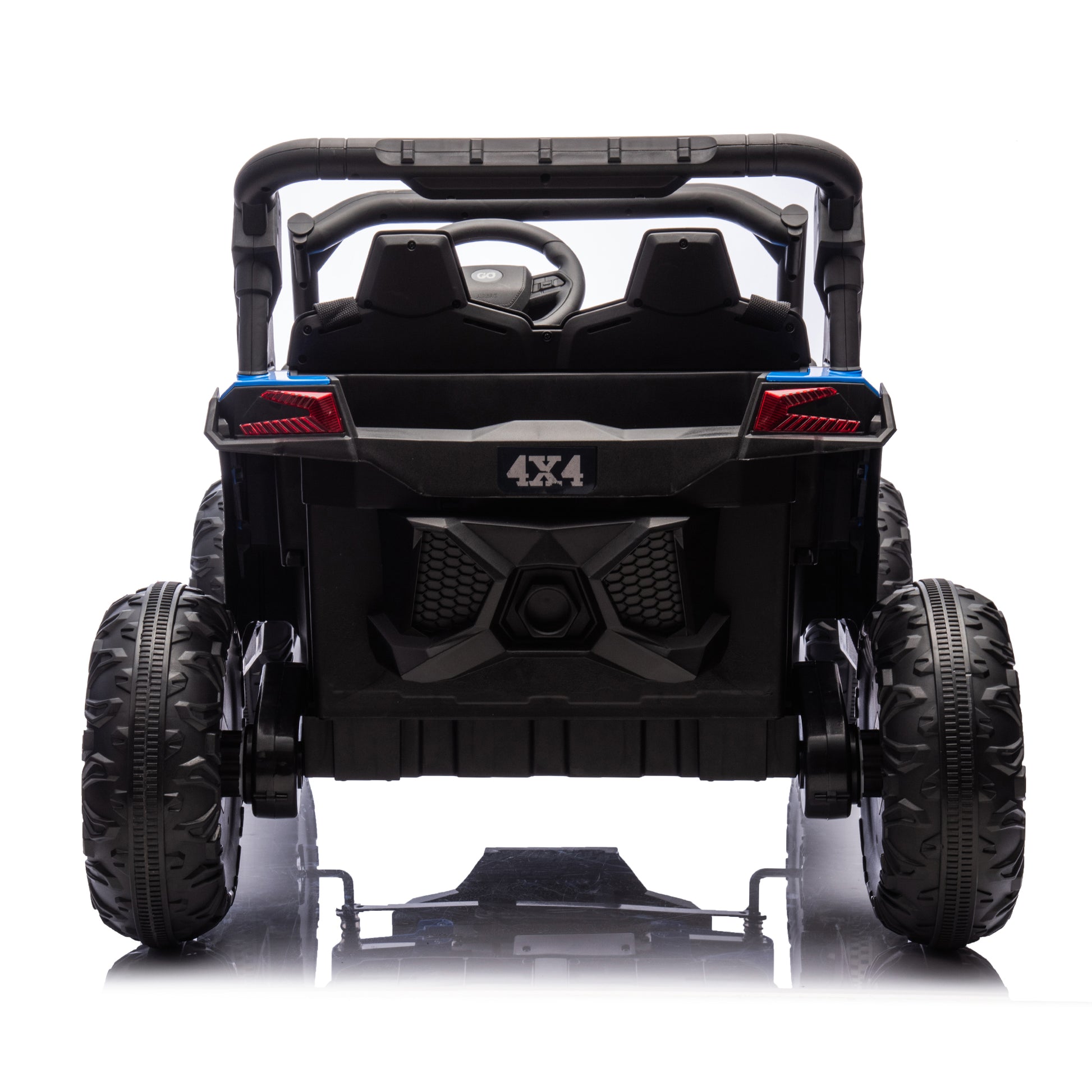 24V Two Seater Kids Ride On Utv W Parents Remote Control,Four Wheel Suspension,Slow Start,Large Wheel Design,Anti Collision Bar,Storage Space,Music,Usb,Bluetooth,Volume Control,Led Lights For Kids 3