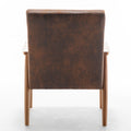 25.38'' Wide Classic Mid Century Modern Arm Chair, Light Brown Light Brown Microfiber