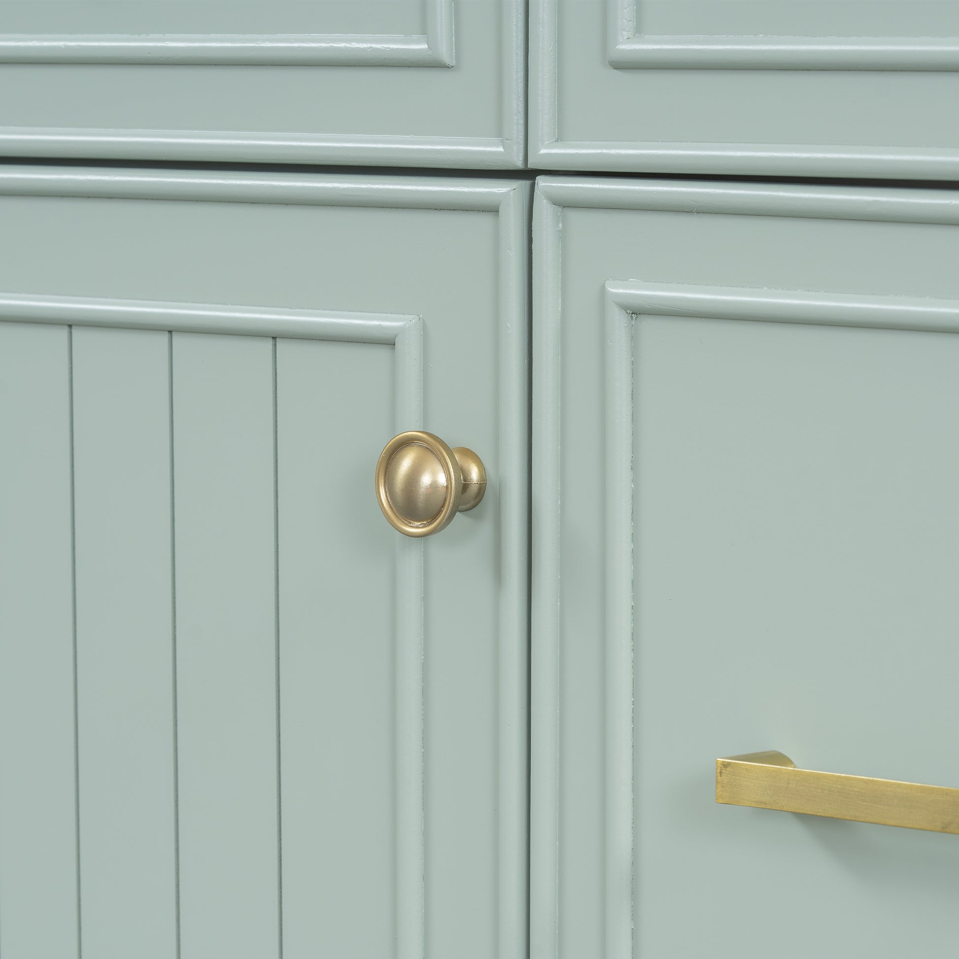 36" Bathroom Vanity With Ceramic Sink, Green, Solid Wood Frame, Soft Close Doors, Adjustable Shelves, 3 Drawers ,Including Double Depth Drawer For Hairdryer Storage Old Sku:Sv000003Aag 1 Green