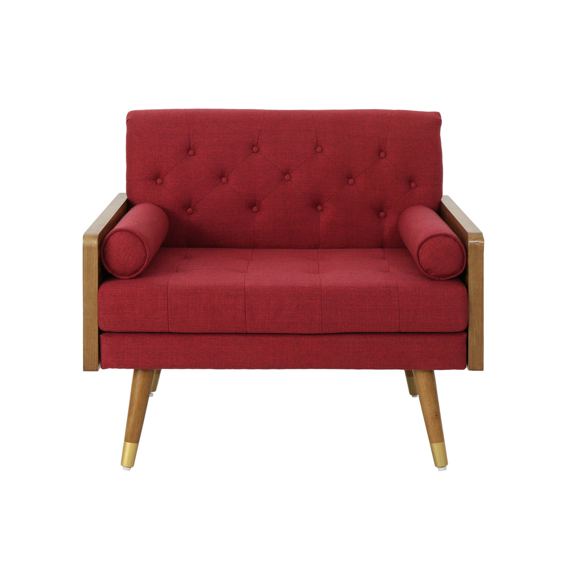 Club Chair Red Fabric