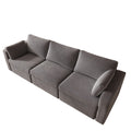 Modern Velvet Modular Sectional Sofa, Convertible Sofa Set With Pillows, Oversized Sectional Couches For Living Room, Loft, Apartment, Office Dark Gray 3 Seats Wood Primary Living Space Medium Duty Pine 3 Seat Dark Gray Velvet Medium Soft Cushion Back