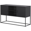 Modern Sideboard Buffet With Plenty Of Storage Space Anti Tilt Mechanism, Elegant Handles, Silent Magnetic Closure And Eco Friendly Finish For Kitchen, Dining Room And Living Room. Accent Chests 5 Or More Spaces Antique Black Primary Living Space Shelves