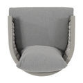 Pebble Chair Grey Pe Rattan Iron Waterproof Fabric