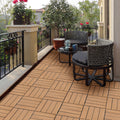 Wood Plastic Composite Deck Tiles Set Of 20, Sustainable Fsc Composite Decking Resist Rust, Water, Weather, Easy To Diy & Maintain, Ideal For Patios, Balconies, Rooftops, Burlywood Burly Wood Wood Plastic