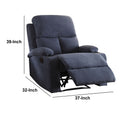 Rosia Comfy Reclinerblue Linen Blue Linen