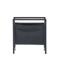 Edurano Magazine Holder Black Black Contemporary Vinyl Metal