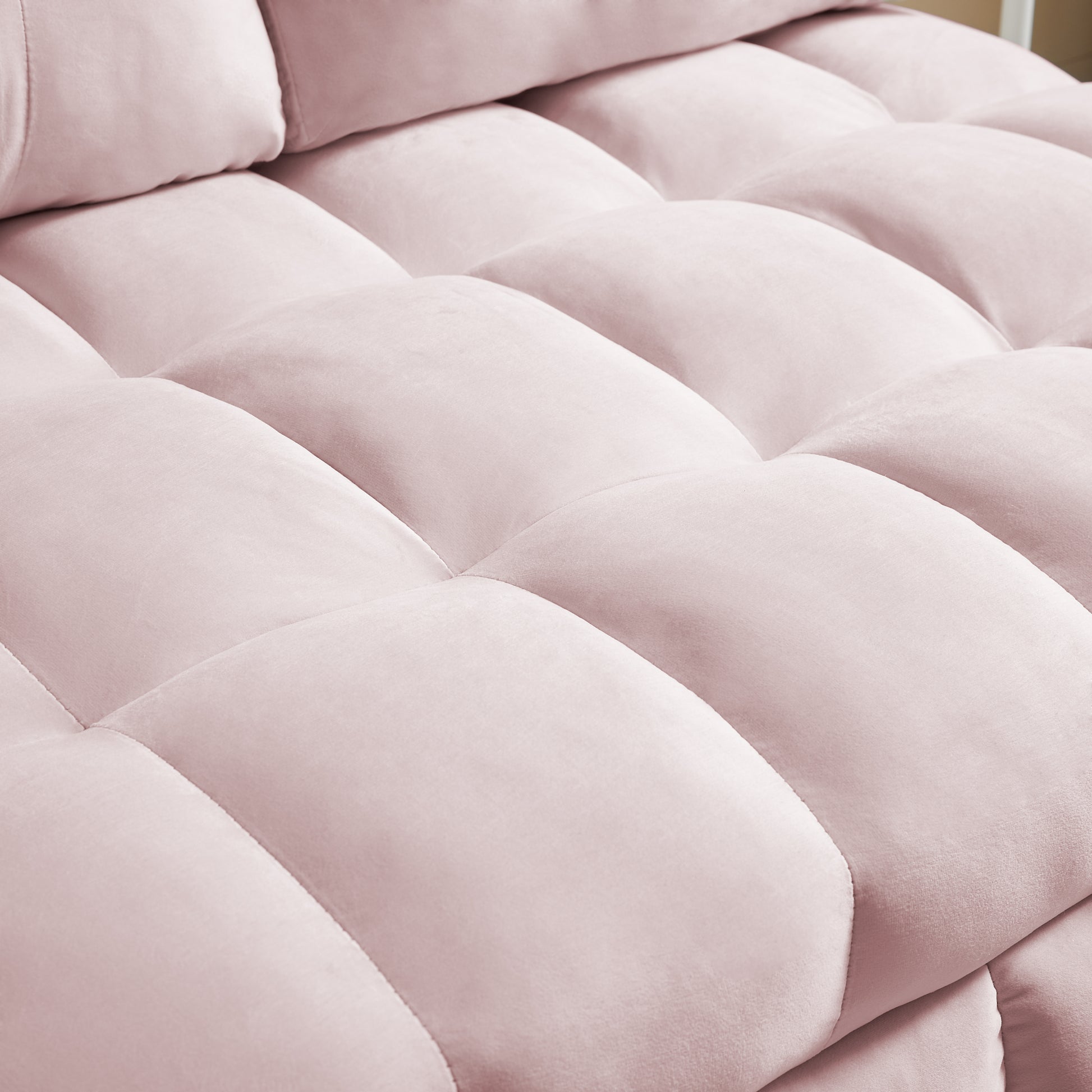 Modern Sofa Velvet Pull Out Bed,Independently Removable Backrest, Have Usb Port And Swivel Phone Stand ,Pink Pink Wood Velvet 2 Seat