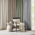 Plaid Rod Pocket And Back Tab Curtain Panel With Fleece Lining Only 1 Pc Panel Multicolor Polyester