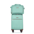 4 Piece Set 16 20 24 28 ,Softshell Suitcase Spinner Wheels Terylene Luggage Sets Carry On Suitcase Luggage Lightweight Durable Suitcase Green Green Polyester