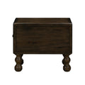 Solid Wood End Table, Rectangle 23.6 Inch Narrow Side Table With Drawer, Vintage Bedside Table Nightstand For Small Spaces, Living Room, Bedroom, Easy Assembly, Espresso Espresso Pine