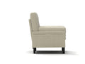 Ivory Sofa Chair With Recline Fuction Ivory Velvet Metal Primary Living Space Medium Soft Loose Back Pillow Top Arms Foam Fabric Metal 1 Seat