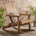 Malibu Adirondack Rocking Chair Natural Wood