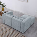 Modular Sofa Grayish Blue Chenille Fabric, Simple And Grand, The Seat And Back Is Very Soft. This Is Also A Knock Down Sofa Grayish Blue Chenille 3 Seat