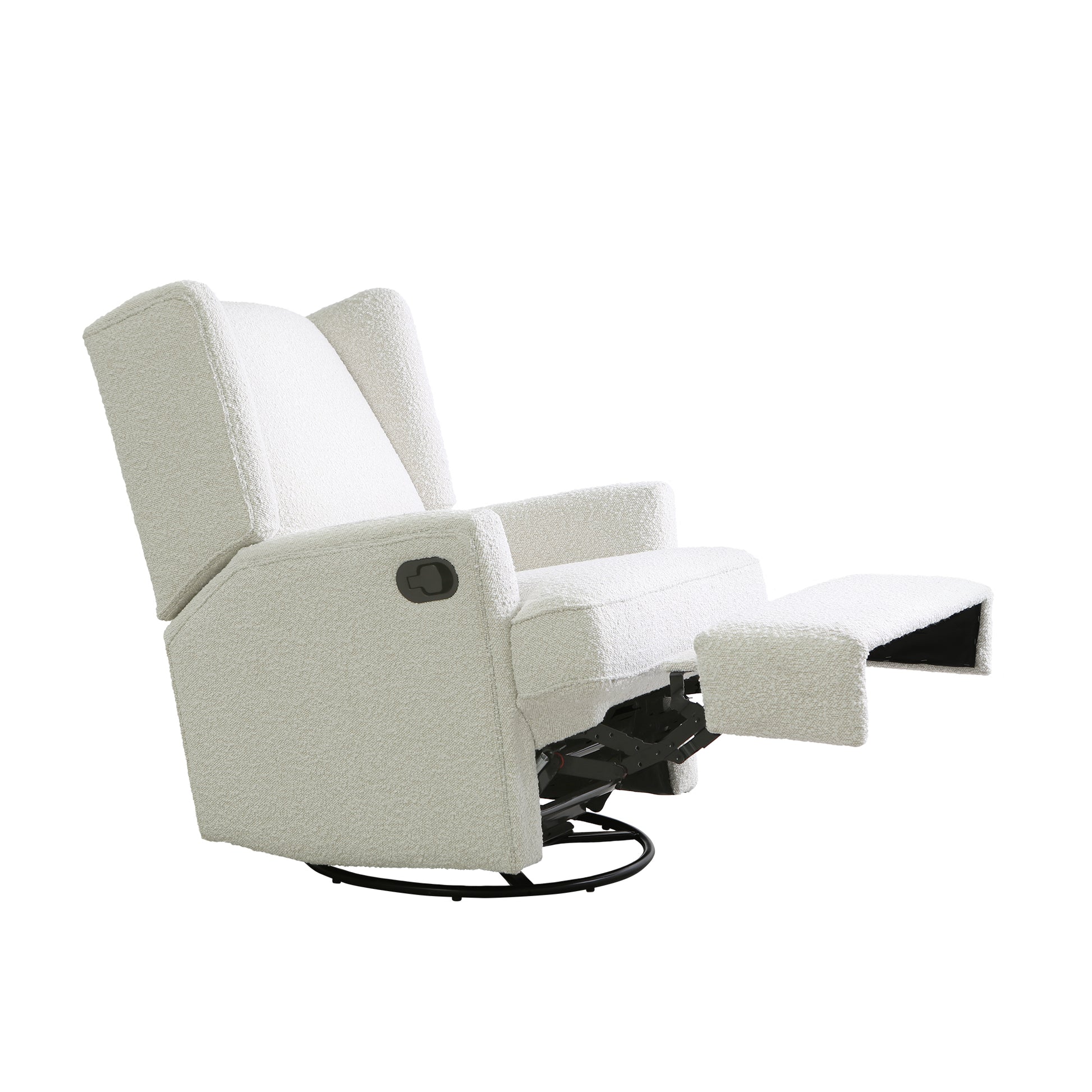 Hemingway Wingback Recliner In Cream Boucle Cream Fabric